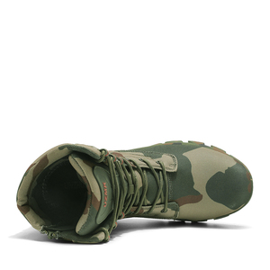 Botas de Senderismo Tácticas de Camuflaje para Hombre, Parte Superior Sintética, Suela de Goma, Impermeables, Antideslizantes, para Uso en Exteriores en Todas las Estaciones - Product Image 2