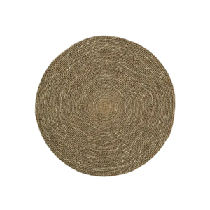 Seagrass Craft Placemats <b>Round</b> Woven Wicker <b>Table</b> <b>Mats</b> Natural Straw Charger Plates for Handcrafted Art Decor - Product Image 2