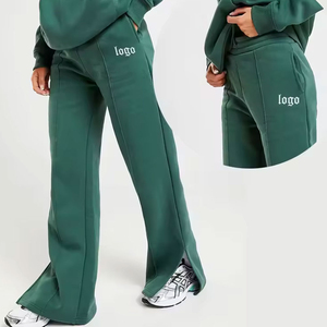 Customized <b>Women's</b> <b>Baggy</b> <b>Joggers</b> Flared Sweatpants with Pockets Winter Pants OEM Service Custom Logo And Design Reasonable Price - Product Image 2