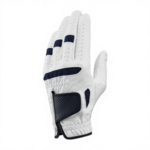 Guantes de Golf Personalizados de Cuero Cabretta, Transpirables, Antideslizantes, Unisex, Premium, Blancos y Negros, para Mano Izquierda, Cierre de Tirar, Empaque Personalizado - Product Image 2