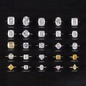 Bague de fiançailles unisexe de luxe AMBER JEWELS en argent 925 avec moissanite et perle d'eau de mer, sertie à griffes, plaquée rhodium, certifiée IGI - Product Image 2