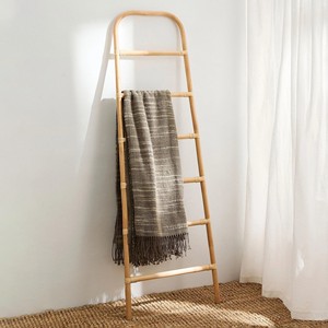 Rattan towel <b>ladder</b> best discount stack holder rack bathrooms organization eco-friendly cane <b>ladders</b> - Product Image 3