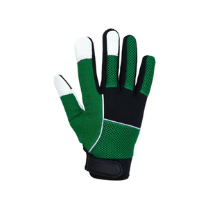 Yellow <b>Synthetic</b> <b>Leather</b> Work Gloves Abrasion Resistant Lightweight Safety Gloves Industrial Construction Utility Protective Glo - Product Image 3