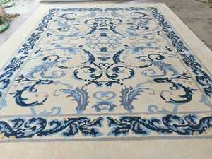 Alfombra de Lana Pura Hecha a Mano con Diseños Florales Únicos, Super Tufted, para Sala de Estar, Pasillo y Área de Estar - Product Image 3