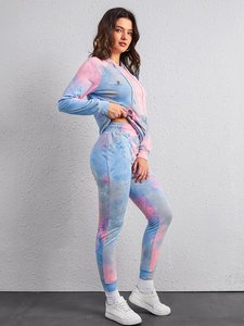 Conjunto de Sudadera con Capucha y Pantalones de Forro Polar Oversize para Mujer, Chándal de Algodón, Sudadera Holgada Informal de Color Liso - Product Image 4