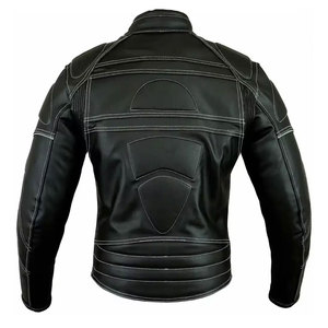 Heavy Duty Leather Material Yellow & <b>Black</b> Color Good Selling With Customized Logo <b>Men</b> Motorbike Jackets BY AIR FLOW ENTERPRISES - Product Image 6