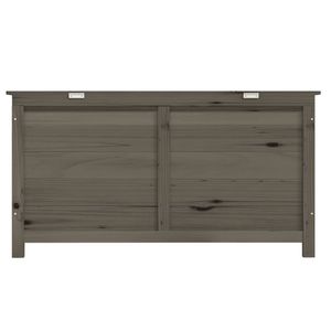 Caja de Almacenamiento de Madera de Abeto Sólido Color Antracita, 39.4 x 19.7 x 22.0 Pulgadas, Solución de Almacenamiento Sólida - Product Image 4