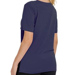 Camisetas Básicas de Manga Corta para Mujer, Cuello en V, Tallas Grandes, Ligeras, Casuales, Estilo Urbano, Estampado Personalizado, 100% Poliéster Transpirable - Product Image 2