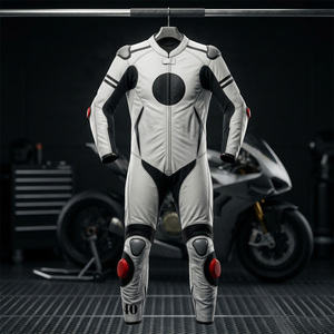 Traje de Motociclismo Profesional de Cuero para Carreras, con Protección CE, Personalizable OEM/ODM, de Alto Rendimiento, para Verano/Invierno - Product Image 3