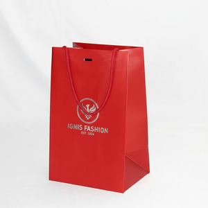 Eco-Friendly Recyclable Christmas <b>Wrapping</b> <b>Paper</b> Bags Luxury Glossy Lamination <b>Paper</b> Bags Custom Logo for Holiday Supermarket - Product Image 5