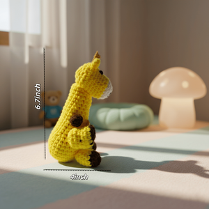 Juguetes de Peluche de Jirafa Tejidos a Mano para Decoración de Escritorio, Adorno para Mochila Escolar, Regalo para Personas Mayores - Product Image 6