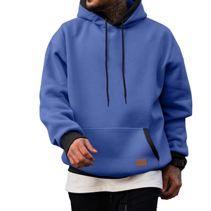 Fabricant en gros de sweats à capuche surdimensionnés en coton mélangé pour garçons, de bonne qualité, avec logo personnalisé imprimé, sweats à capuche à épaules tombantes pour hommes - Product Image 1
