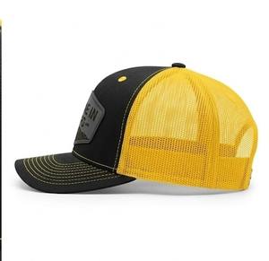 Gorra Trucker Clásica Personalizada Ajustable de 6 Paneles con Rayas, Malla, Parche de Cuero con Logotipo, Lona/Jersey, Unisex, para Adultos, Verano - Product Image 3