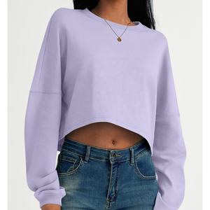 2025 été femme confortable et respirant décontracté à manches courtes plaine haut court coton femmes t-shirts personnalisé t-shirt - Product Image 4