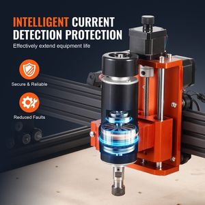 300W 3 assi GRBL controllo macchina Router CNC 1200 RPM legno acrilico MDF PVC plastica schiuma 400X400X75mm Area di lavoro incisione - Product Image 3