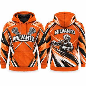 <b>Red</b> Custom Men’s Lacrosse <b>Hoodie</b> 320 GSM Premium Polyester Sublimation Pullover Breathable Sportswear Training <b>Hoodie</b> - Product Image 4