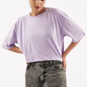 Comfortable Fit Stylish With New Arrival Good Supplier High Quality Best Service New Design Street Wear Printed Women <b>Crop</b> <b>Top</b> - Product Image 5