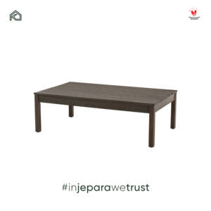 Modern Solid Teak Wood Outdoor Coffee <b>Table</b> Slatted Patio <b>Garden</b> Hotel Resort Villa Custom Handmade Jepara Furniture - Product Image 4
