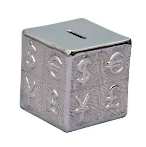 Caja de Dinero Resistente de Hierro Sólido con Diseños Alfabéticos, Caja de Monedas Cuadrada de Estilo Retro para Niños, Dólar Americano - Product Image 2