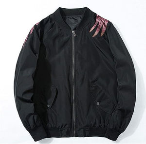 Blouson Bomber Printemps Femme Personnalisé en Toile Décontracté Col Rabattu Respirant Manches Longues Grande Taille Broderie Peau de Mouton - Product Image 2