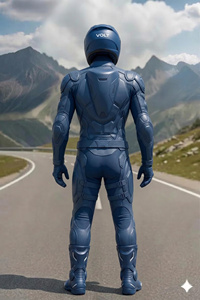 Traje de Motociclismo Blindado Hecho a Mano, Traje de Cuero de Una Pieza para Motociclista, Aprobado por la CE, Equipo para Pista y Calle - Product Image 3