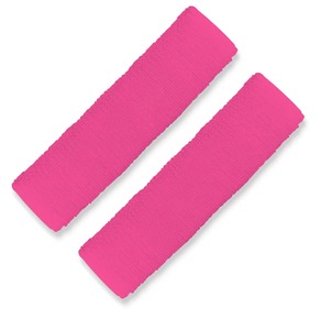 Bandeau de sport tricoté rose antidérapant de 4,5 cm de large pour biceps, ajustement universel, couleur unie, pour l'exercice et le fitness - Product Image 1