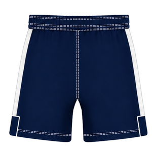 Conjunto de Uniforme de Rugby Azul Marino y Blanco de Manga Corta, Jersey de Rugby a Rayas con Cuello Redondo, Pantalones Cortos con Cordón, Ropa Deportiva para Entrenamiento - Product Image 6