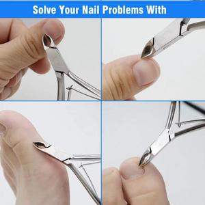 <b>Cuticle</b> Nipper Professional Nail Care Tool Stainless Steel Precision <b>Trimmer</b> for Manicure Pedicure - Product Image 3