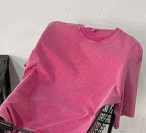 เสื้อยืดโอเวอร์ไซส์สีดำวินเทจแบบซักล้าง น้ำหนักปานกลาง 180 กรัม พิมพ์ลายซิลค์สกรีน ผ้าฝ้าย 100% ระบายอากาศได้ดี - Product Image 6