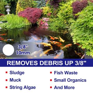 Cleansweep 14ft Garden Pond Vacuum Cleaner 4 Extension Tubes 6.5 Foot Output Hose 3 Vacuum <b>Pool</b> Cleaning Tools <b>Accessories</b> - Product Image 5