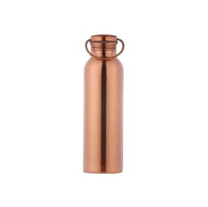 Minimalist <b>Copper</b> <b>Bottle</b> Glossy Finish Screw Cap Leak-Proof <b>Drinking</b> Ayurvedic GYM Fitness Sports Outdoor Travel <b>Bottles</b> - Product Image 6