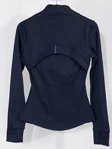 High Quality Women Long Sleeve Fitness Training <b>Jacket</b> Activewear Gym Running <b>Workout</b> Yoga Pilates Front Logo Quick Dry - Product Image 2