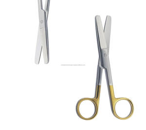 Ciseaux chirurgicaux, kit chirurgical, instruments médicaux ORL ergonomiques manuels à bout arrondi en acier inoxydable et carbure de tungstène - Product Image 1