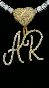Colgante de diamante de moissanita personalizado 14K oro amarillo 2,5 pulgadas colgantes de letras Iced Out Hip Hop joyería para hombres y mujeres - Product Image 6