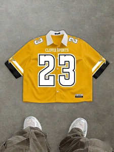 Chemise Homme Bleue à Manches Courtes Imprimée Décontractée et Élégante – Collection Été Qualité Supérieure, Meilleure Vente, Prix Bas - Product Image 2