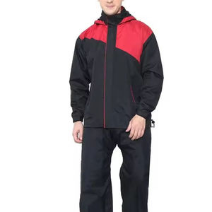 Custom Men's Windproof <b>Waterproof</b> Windbreaker <b>Set</b> Jacket Pants Professional Outdoor Tracksuit OEM ODM Private Label Wholesale - Product Image 1