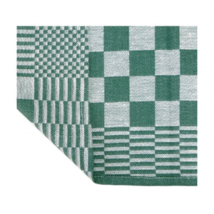 Respetuoso con el medio ambiente 100% algodón bordado Golf 18x28 125 GSM secado rápido ligero reciclable máquina lavable verde cheques toalla de té - Product Image 1