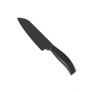 Couteau de chef en acier inoxydable avec revêtement antiadhésif, lame de 20 cm, manche creux, manche en plastique ambidextre, idéal pour couper les aliments collants comme le mochi - Product Image 1