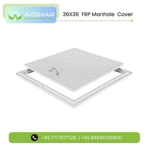 Plaque de couvercle de manhole en PRV 30x30 résistante à la corrosion, en plastique renforcé de fibre de verre de qualité ingénierie, produit routier du Gujarat - Product Image 4