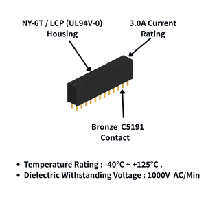 หัวต่อแบบตัวเมียขนาด 2.54 มม. ที่เหมาะสมสำหรับคอนโทรลเลอร์ - Product Image 5