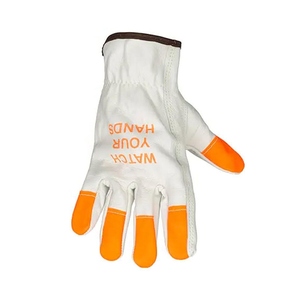 Top Cowhide Grain Leather Unlined <b>Drivers</b> <b>Gloves</b> Heavy Duty Soft Comfortable Heat Resistant Safety <b>Gloves</b> for Gardening - Product Image 2