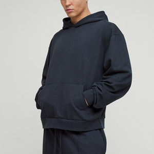 High Quality Custom Men's Hoodies and Baggy Pants Set <b>Boxy</b> Hoodies for Men Heavyweight Drop Shoulder <b>Jumper</b> Oversized Hoodie - Product Image 6