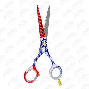 Tijeras de corte de pelo de diseño personalizado, tijeras de peluquero afiladas de acero inoxidable con tornillo elegante, peluquería profesional - Product Image 3