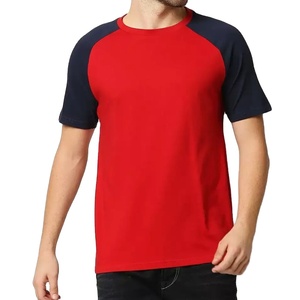 <b>Top</b> Trending Men's 100% Cotton <b>Raglan</b> Full Sleeve T-Shirts Custom Logo Regular Fit Blank O Neck Streetwear Knitted Jersey - Product Image 4
