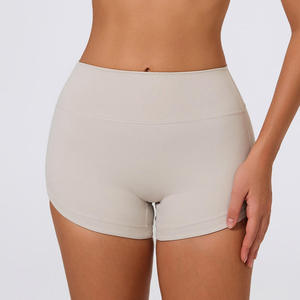 Women OEM ODM Yoga Shorts High Waist Workout Shorts <b>Tummy</b> <b>Control</b> Gym Shorts Running Fitness Shorts Stretch Athletic Yoga Shorts - Product Image 5