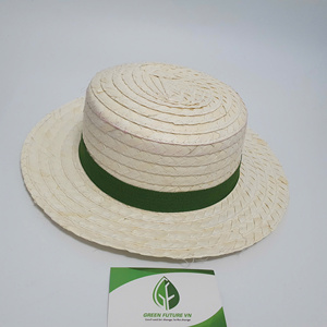 Sombrero de Paja Panamá Green Future Vn con Cinta, Sombrero de Playa Unisex con Diseño a Rayas, Talla Adulto, Material Toquilla - Product Image 5