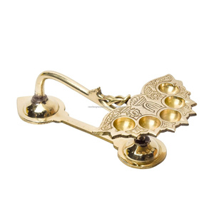 Brass Ganga Aarti Diya | Deep, Deepak for Pooja Purposes - Product Image 5