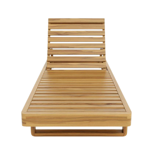 Chaise longue en teck à prix de gros, résistante aux intempéries, pour jardin, plage, hôtel, mobilier d'extérieur estival - Product Image 2