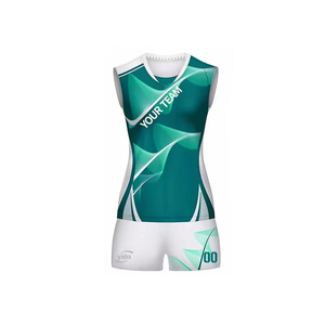 ชุดยูนิฟอร์มวอลเลย์บอลแบบกำหนดเองสำหรับผู้ชายและผู้หญิง พิมพ์ลายแบบ Sublimation เต็มตัว เสื้อทีมสำหรับการแข่งขันระดับมืออาชีพและการฝึกซ้อม - Product Image 4