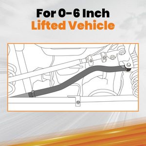 Adjustable 0.6\" Lift Front Track Bar Panhard for Jeep Wrangler JK 2007-2018 Truck Suspensions 97250024 - Product Image 4